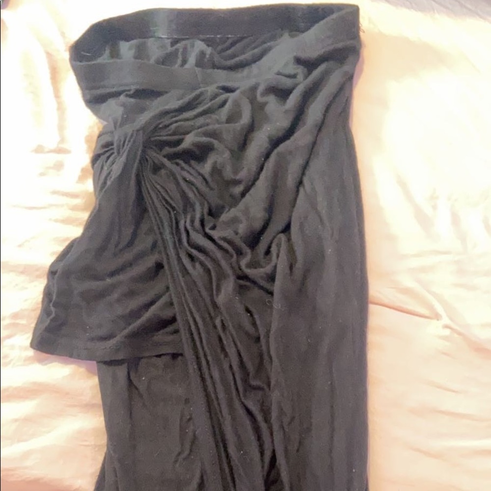 Side leg split skirt